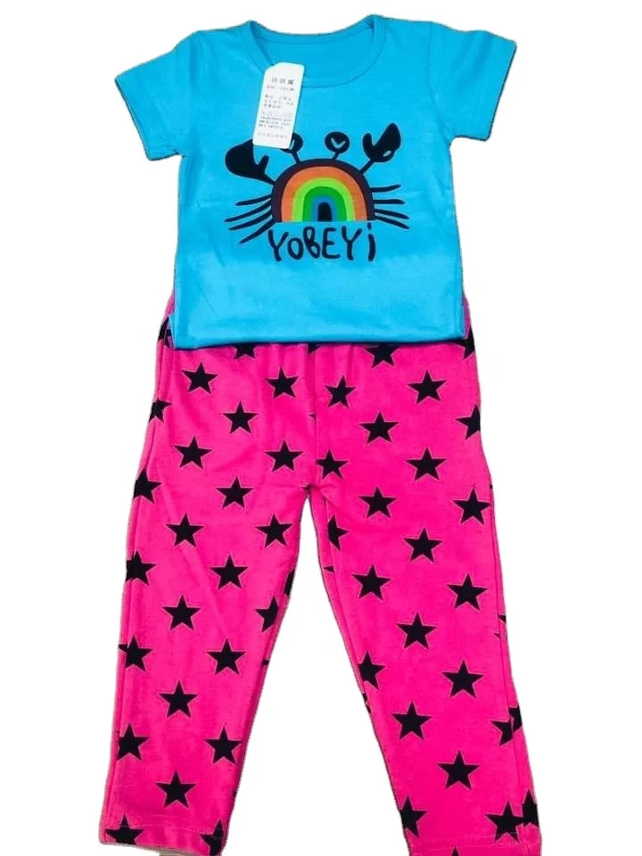 Fashion Kids Clothing Two Piece Sets Sunflower Baby Girls Cami Top with Wide Leg Pants Casual OEM Spandex Style Time Lead Fabric