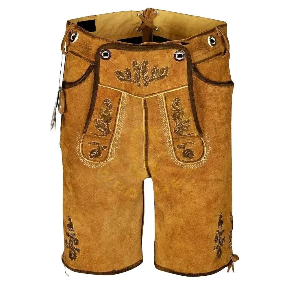 Manufacturer New Genuine Suede Bavarian Shorts,Men Shorts Lederhosen,Bavarian Garments With Customize Design