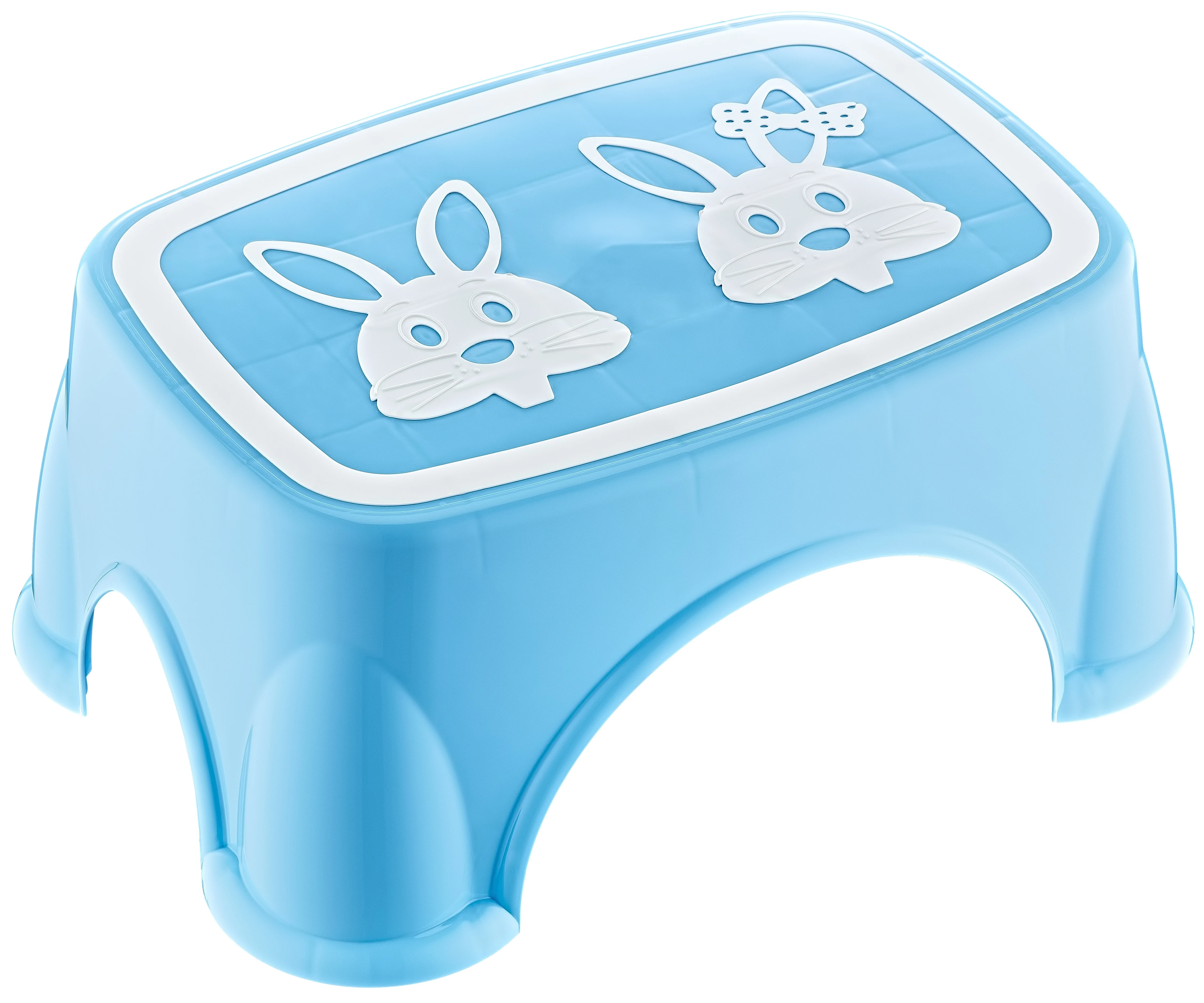 AFOSSA Durable stool with cute rabbit pattern lightweight portable plastic step stool for toddlers and kids Fast DELIVERY TURKEY