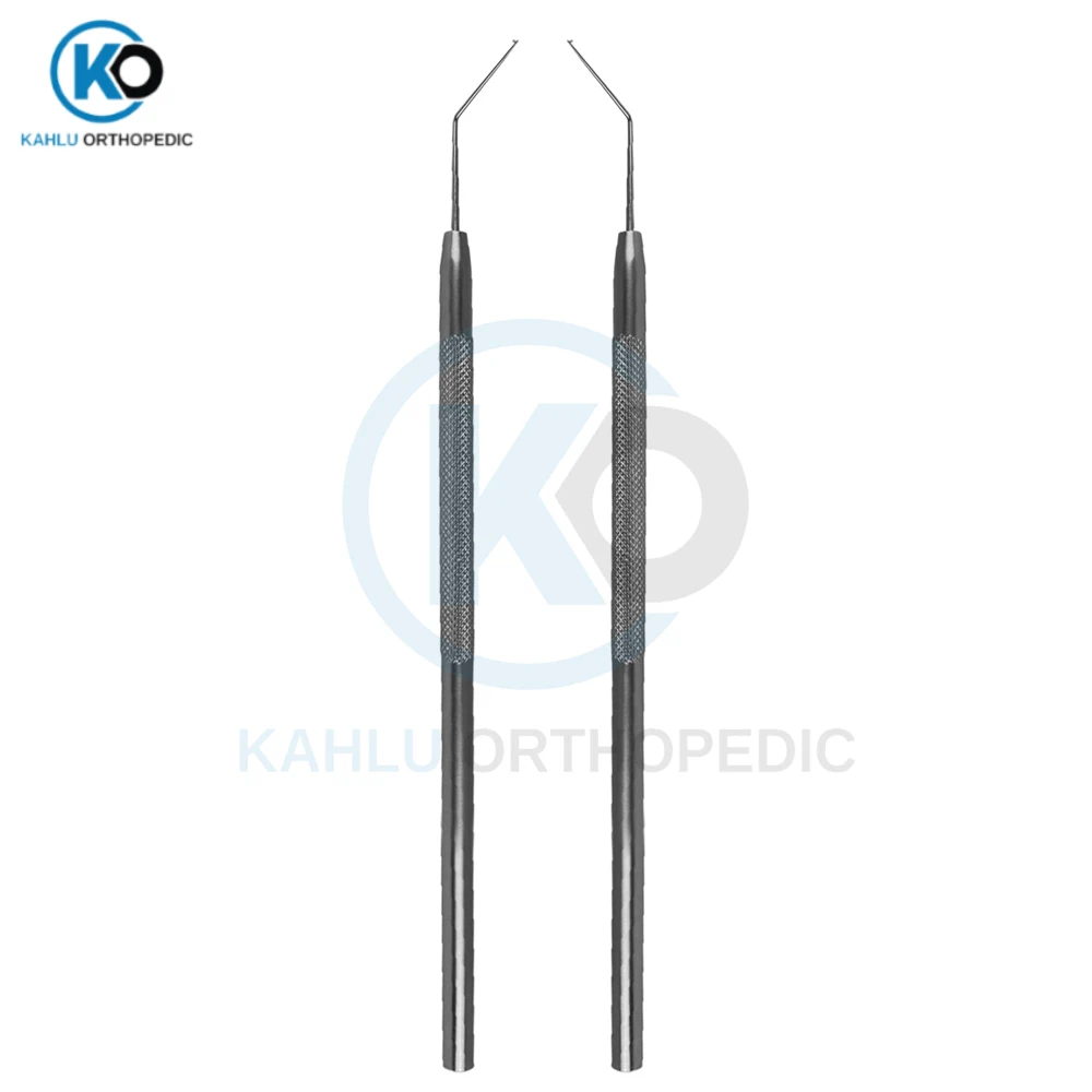 Stainless Steel Lester IOL Manipulator Nucleus Steiner Intracapsular Hook Ophthalmic Instruments By KAHLU ORTHOPEDIC