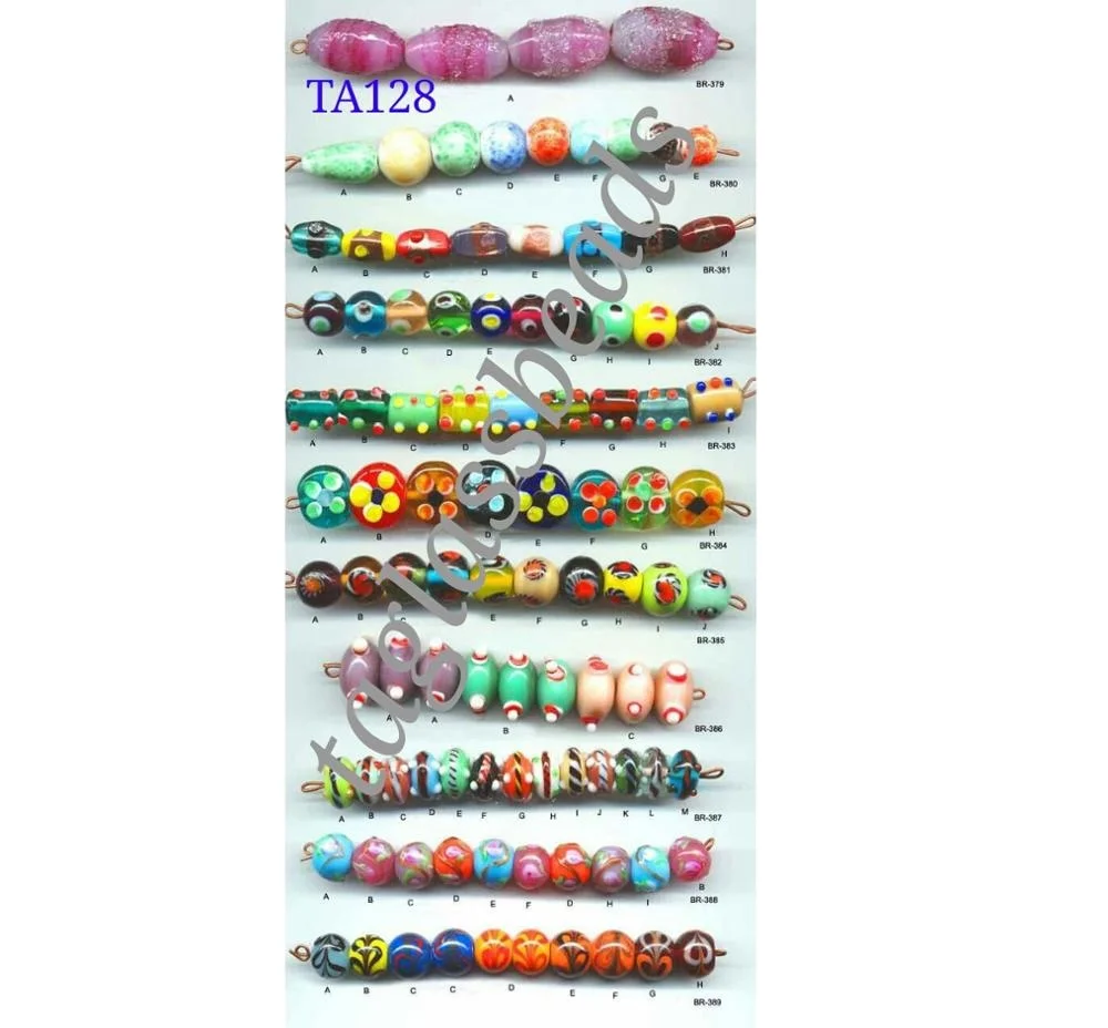 Beads for jewelry making glass Bumpy glass beads Colorful Glass Beads For Womens