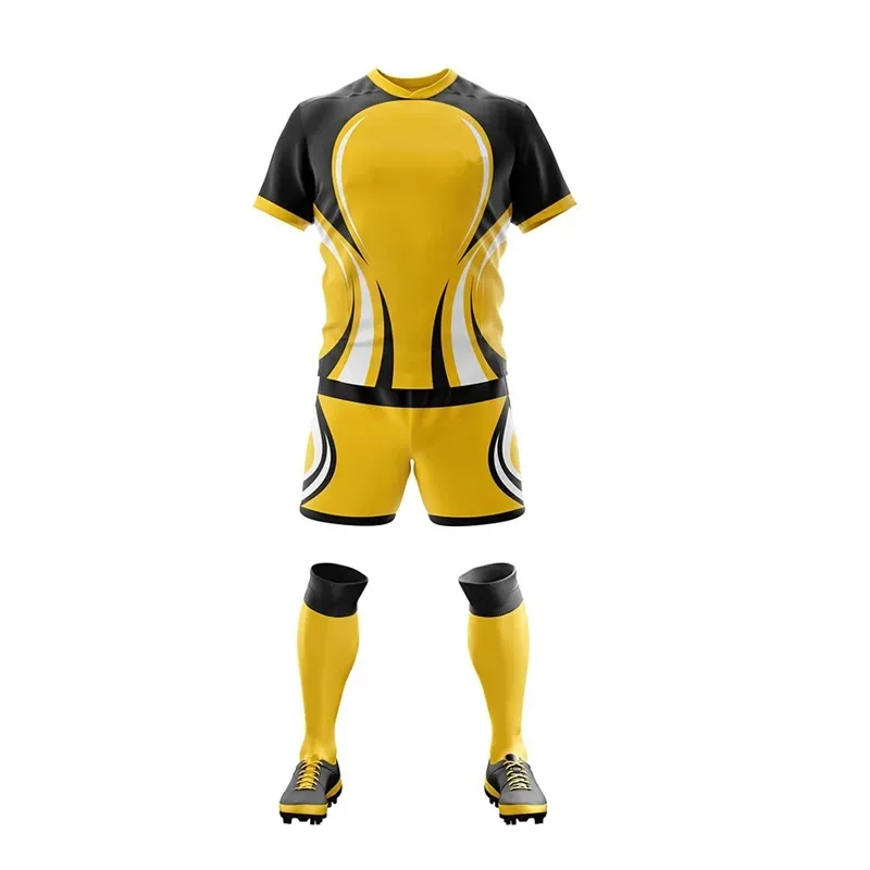 Cheap price Breathable Men Rugby Uniform Set Custom Sublimate Bulk Rugby Shirt Rugby Customize Team