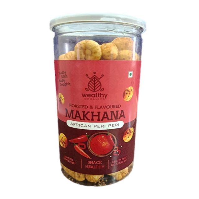 Buy Fresh Organic Roasted and Flavoured Fox Nuts Phool Makhana with Food Grade For Multi Type Uses Flavoured African peri peri