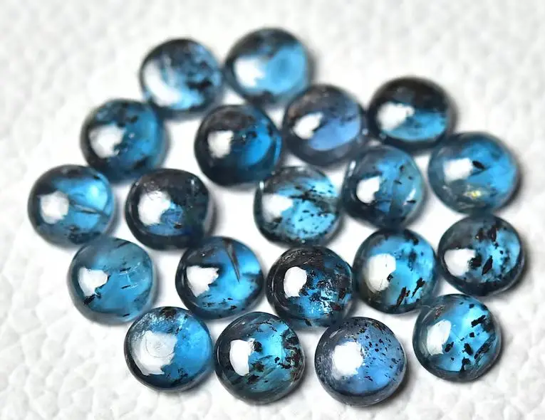 Elegant Loose Moss Kyanite Round Cabochon Natural Rose Gemstone for Jewelry Making and Creative Craft Designs Wholesale