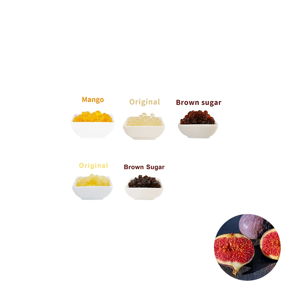 2023 Hot sale konjac boba crystal ball featuring Jelly-like tasting good choice for aroy-d mango syrup Boba Milk Tea