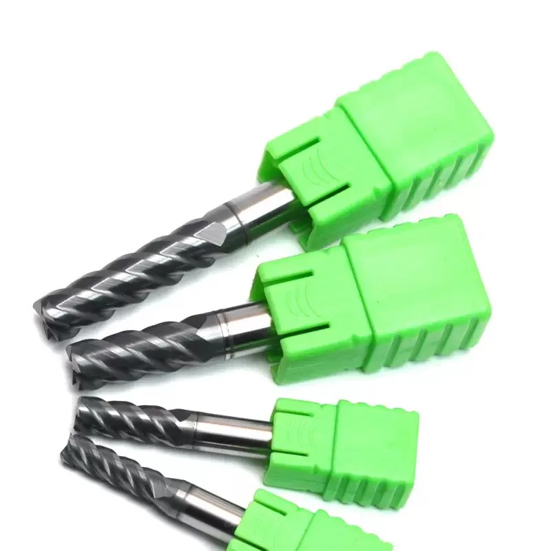 Tungsten Cobalt ODM/OEM CNC Milling Cutter Coated Carbide End Mill Scrap Furniture 50mm Overall Length Tin-Coated Milling