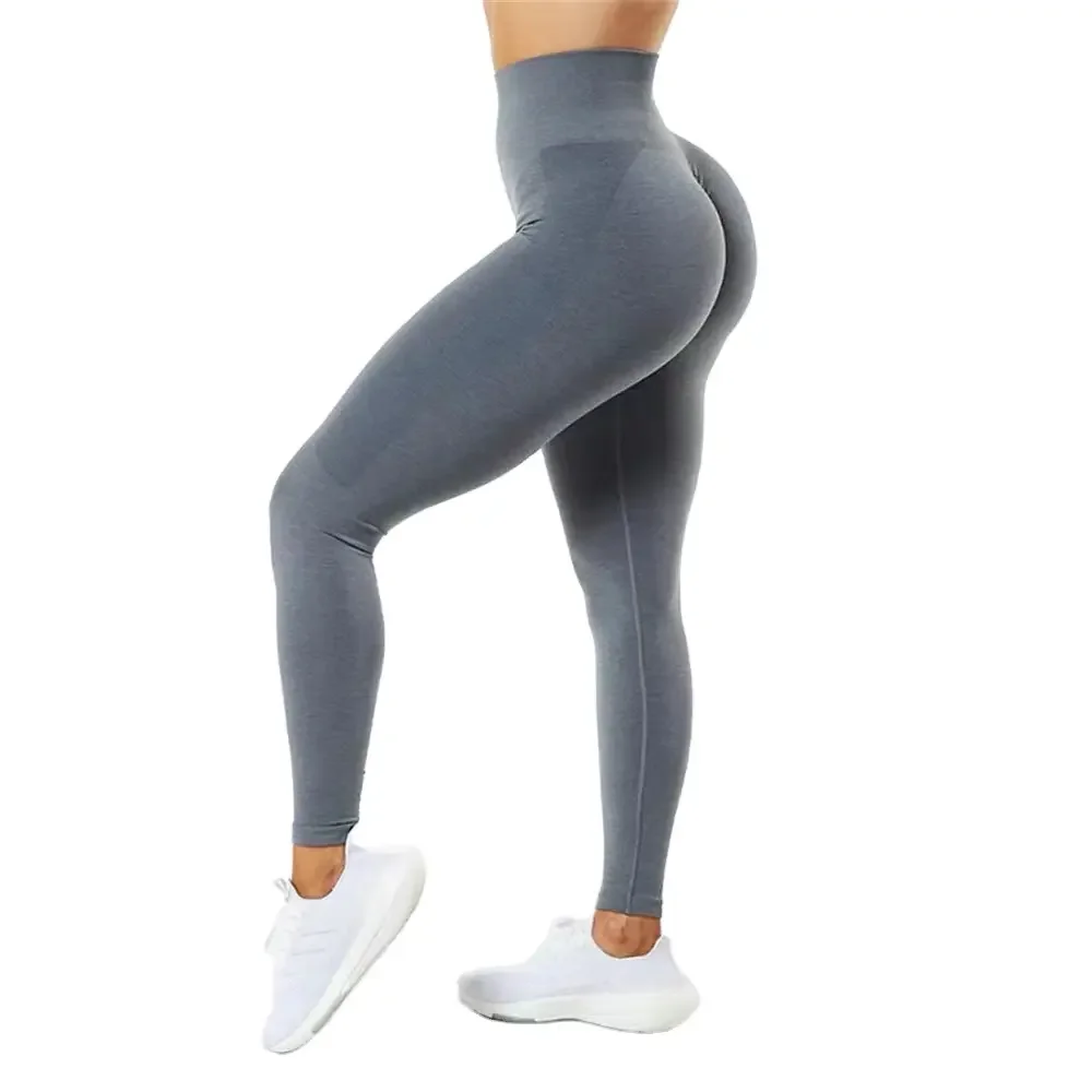 2024 HOT CUSTOM LOGO Free Sample Recycled Lycra Women Butt Lifter Fitness Gym Leggings OEM Colors