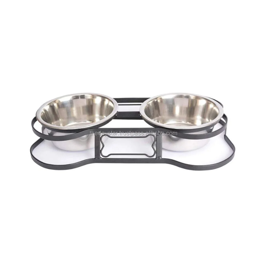 Stainless Steel Pets Empire Wrought Iron Dog Bowl Stand For puppies and cats and fully customizable