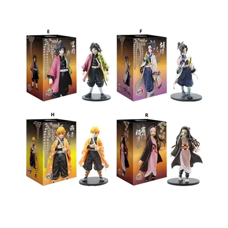 15 styles Hot-selling Anime Demon Slayer Character Model Decoration Collection Toy Blind Box Action Figure