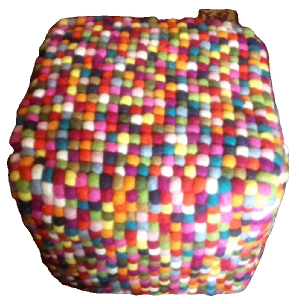Felt Ottoman/Handmade Felt Ottoman