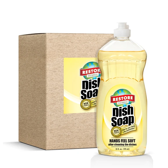 Environmentally Safe Dish Soap that Leaves Hands Feeling Soft (25 fl. oz. / 6 pack)