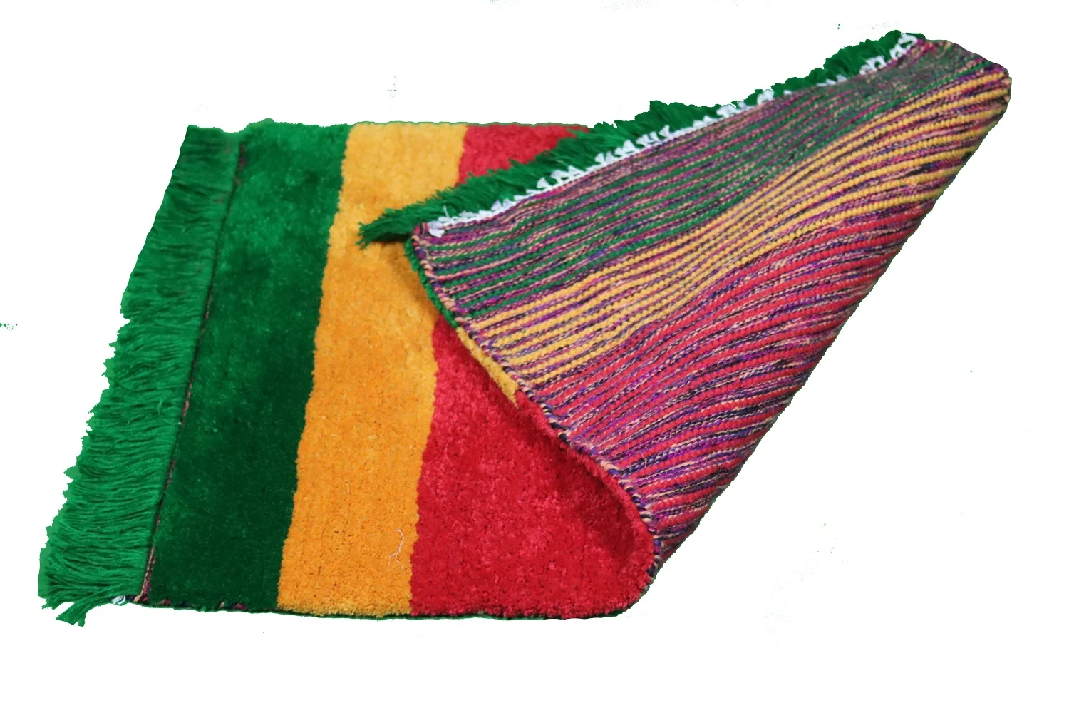 Hand Loom Wool Carpets Cotton Bohemian Style Small Area Rug Washable Handmade craft wool mat