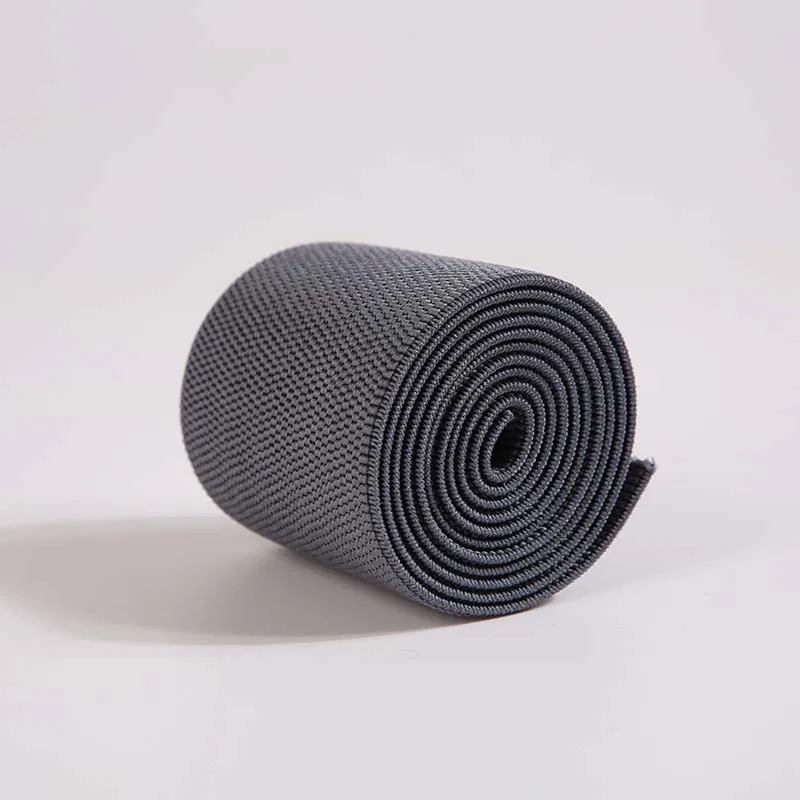 Woven Waist Belt Logo Polyester Nylon Rubber Elastic Webbing High Elastic Custom Fabric Elastic Band Flat Yoga Shoes Branded