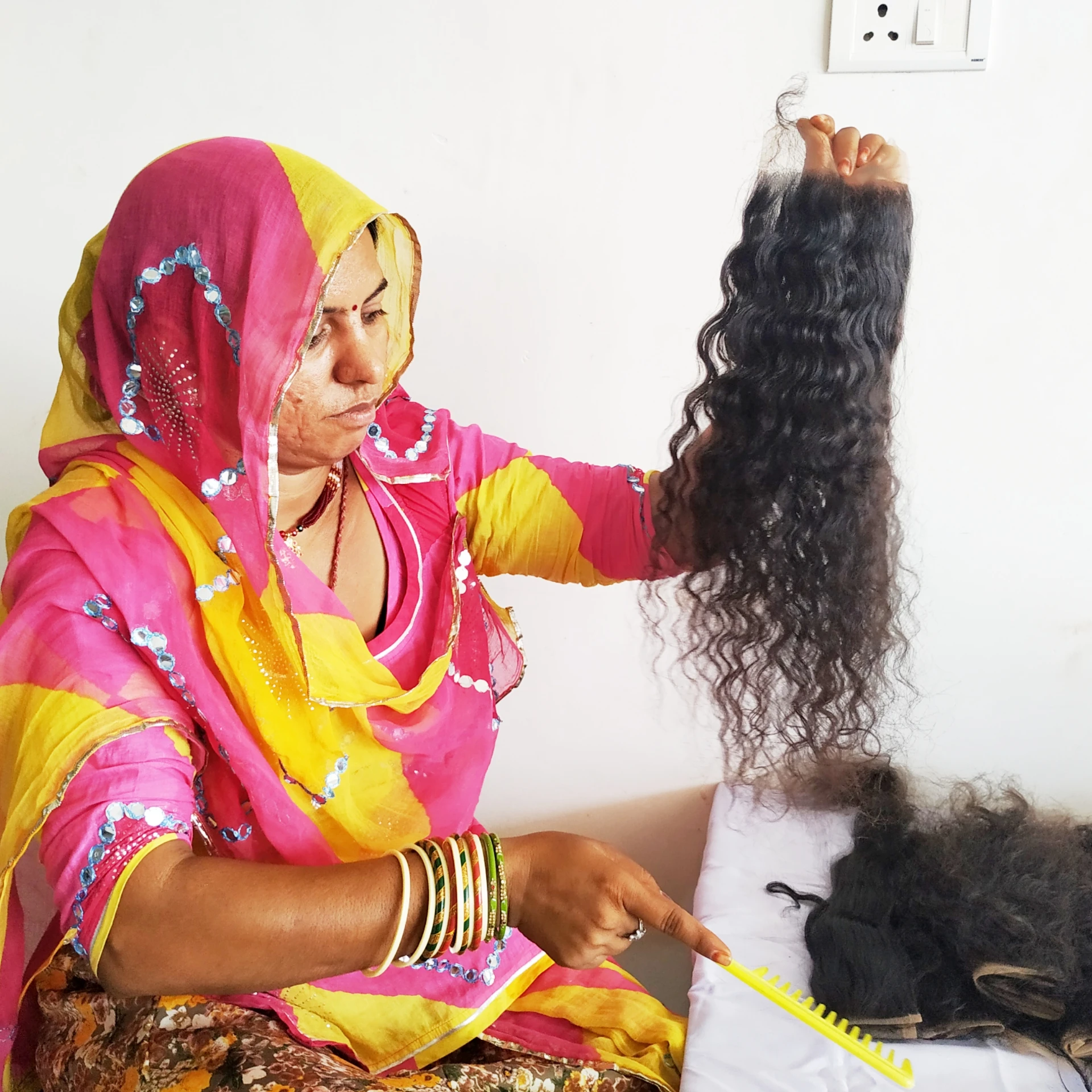 Raw virgin remy human hair deep Curly closure cheap 100% indian human hair extensions temple raw unprocessed human Hair