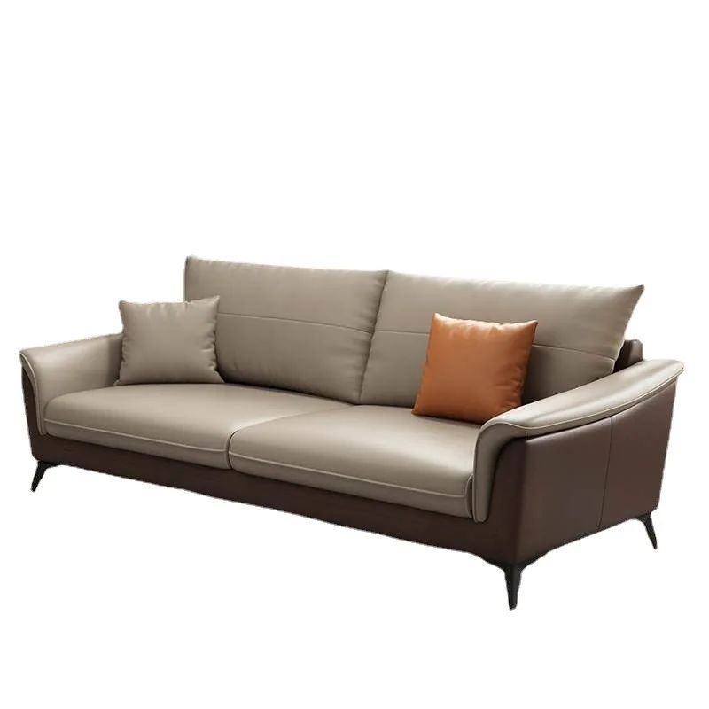Factory Direct Sales Nordic Style Office Leisure Leather Sofa Customized Living Room Sofa Set For Home