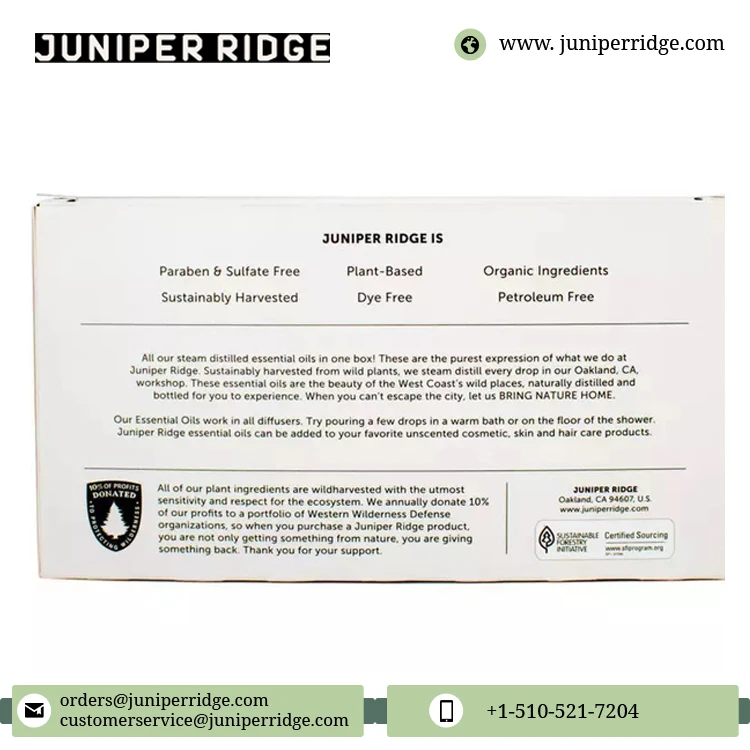 Latest Arrival Pure and Natural Home Fragrance Combo Set of Organic Essential Oil 5 - Pack Gift Set