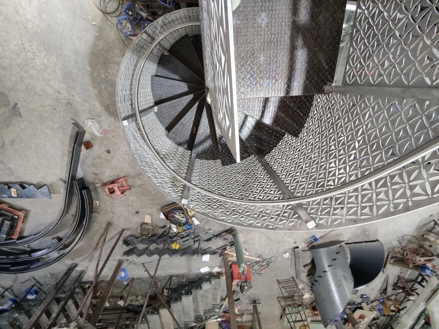 Decor balustrade steel railing Wrought Iron Fence laser cut Metal handrail for balcony decorative baluster staircase