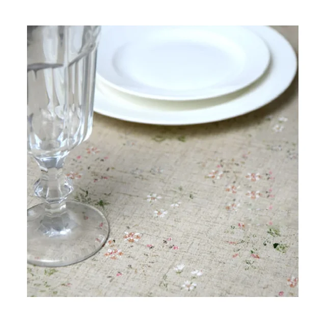 High Quality Customized 100% Pure Cotton Polyester Fabric Table Cover Available Made On Demand For Sale