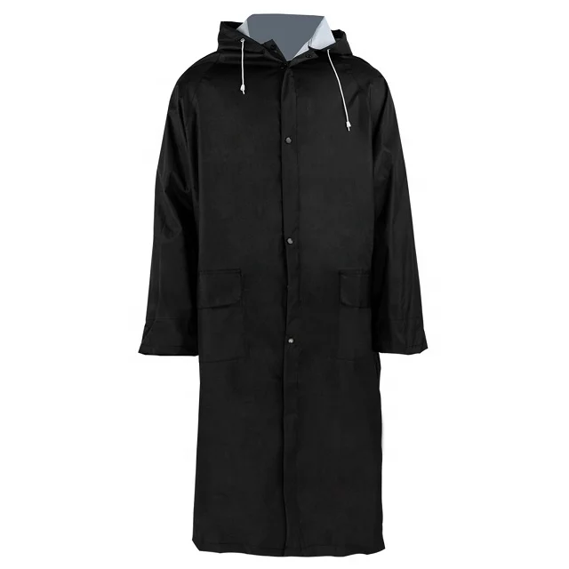 BLKNIGHTER Customized High Visibility Rain Coat Construction Reflective Security Jacket Safety Long Raincoat
