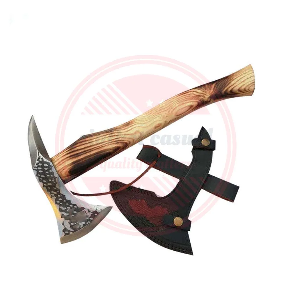 HANDMADE WHOLESALE HIGH STEEL CARBON HUNTING VIKING TOMAHAWK AXE HANDMADE AXES FOR SALE