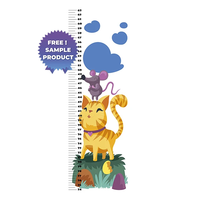Dry Erase Growth Chart For Kids Model-2 Reusable Durable Polystyrene Material Holds The Surface With Static Electricity