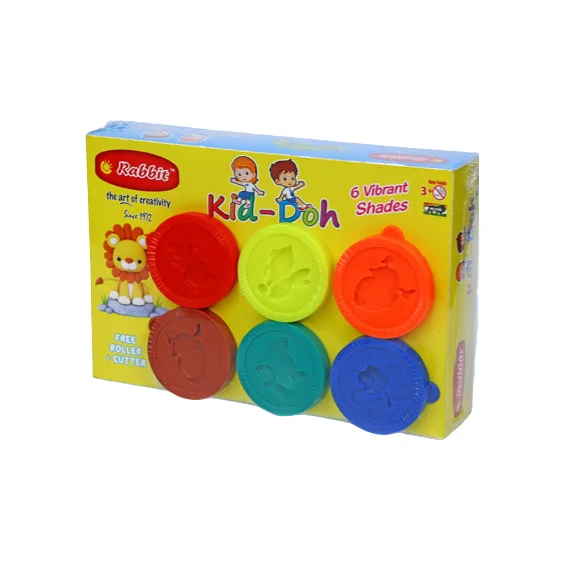Best Offers Kid Doh 50 GM Pack with 6 Color Available For Kids Playing Uses Game Kid Doh By Wholesale Suppliers