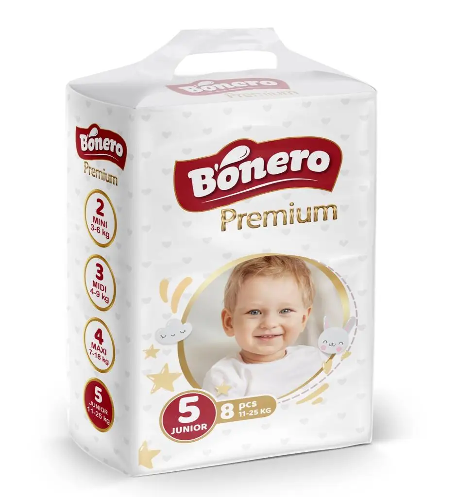 High Quality Elastic Disposable Baby Diaper Grade A size MIDI baby diapers in bales hygiene product manufacturer from turkey