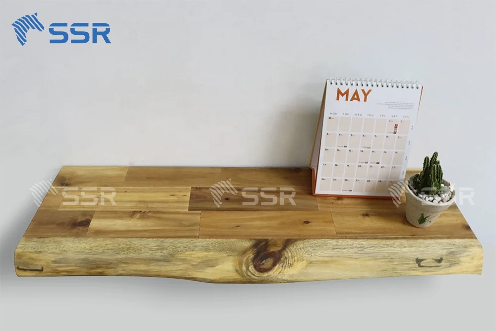 Acacia Wood Floating Shelves/ Storage Shelf Made In Viet Nam High Quality