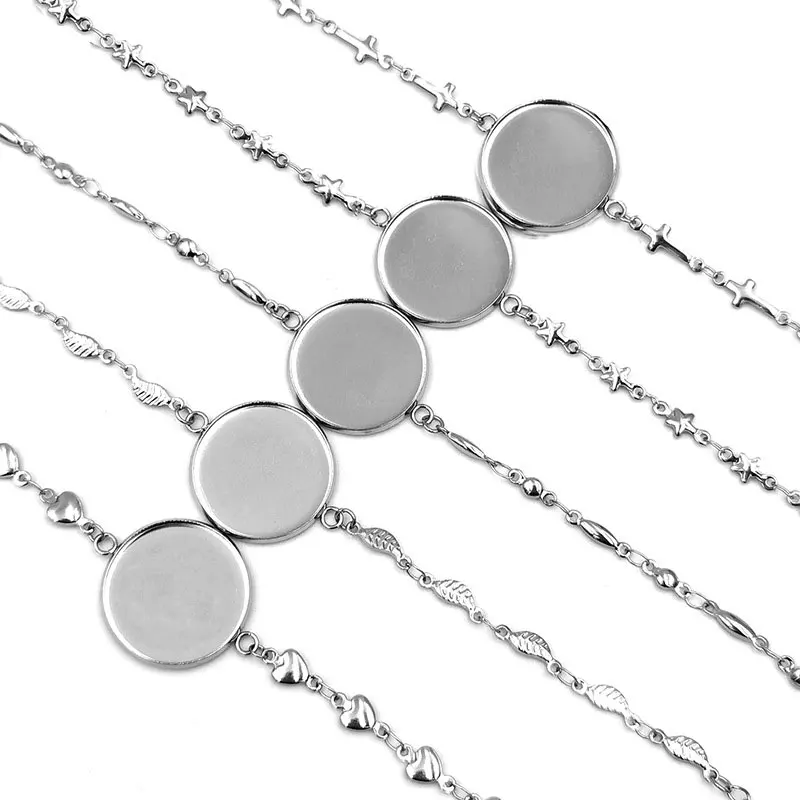 Wholesale Stainless Steel Metal Heat Transfer Sublimation Jewelry Blanks Bracelet