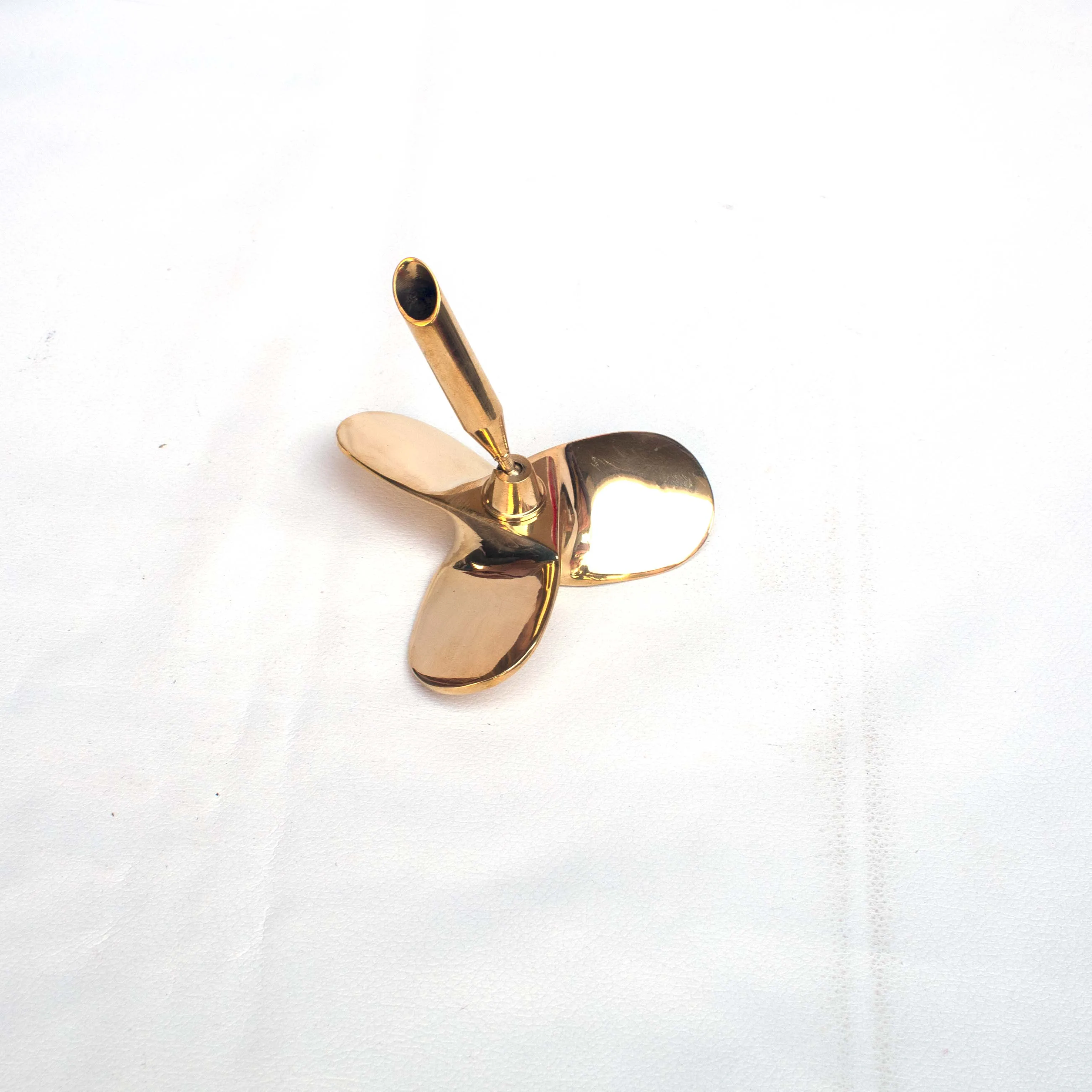 brass propeller pen holder