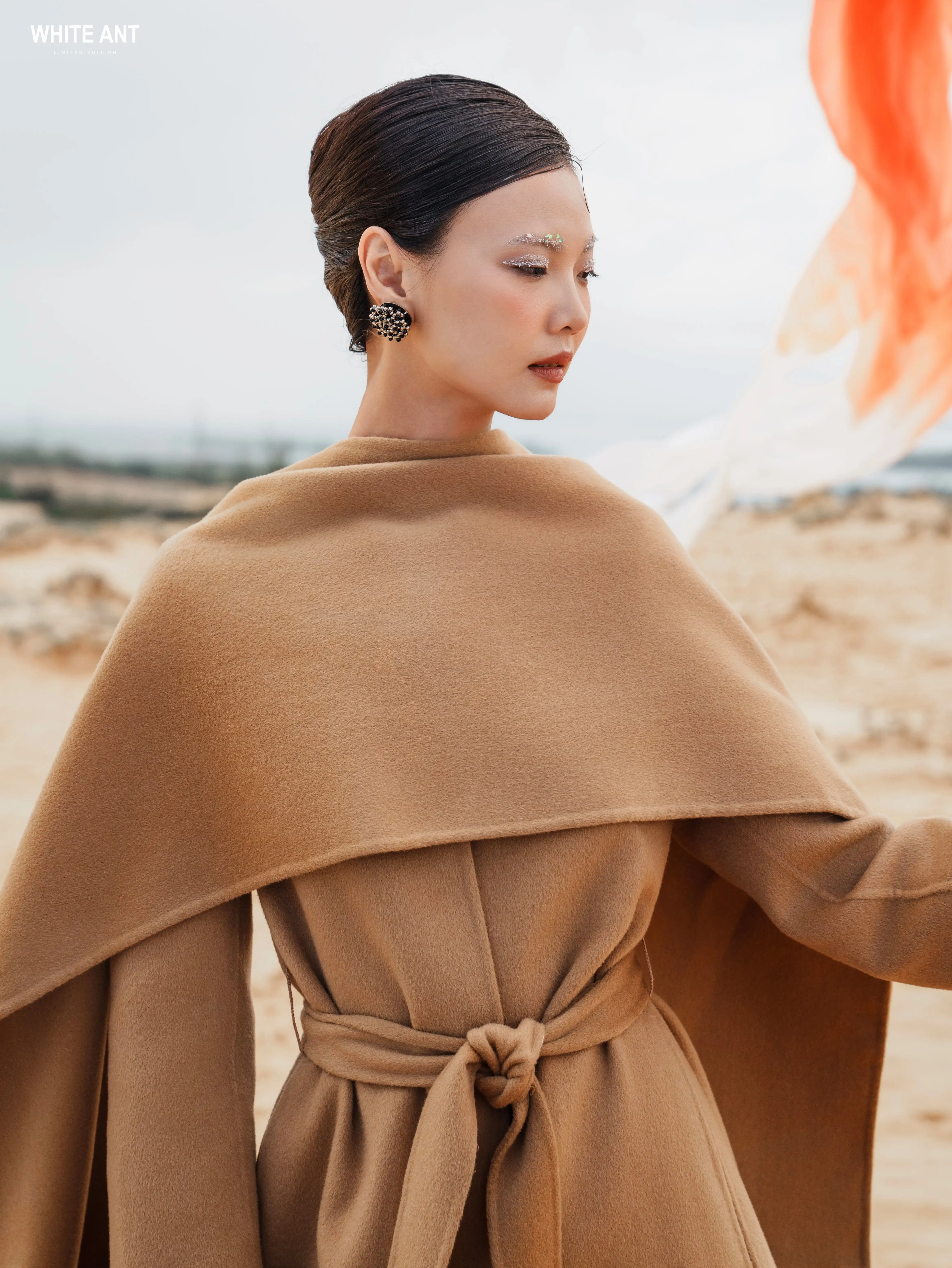 Шарф кашемировый теплый мягкий шарф 20% 80% шерсть упаковка на заказ белый экспортер