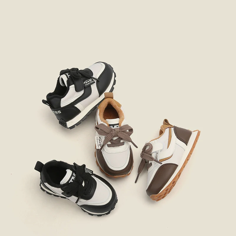 Wholesale Products Shoes Baby Breathable Spring Newborn Shoes Cotton Lace up Light Weight Baby Sneakers For Boys