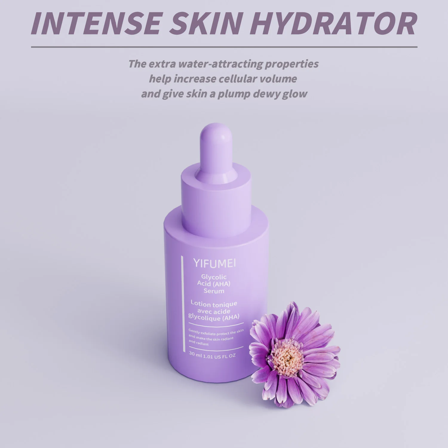 Private Label Anti Aging Wrinkles Brightening Exfoliate Exfoliating Glycolic Acid Face Aha Serum