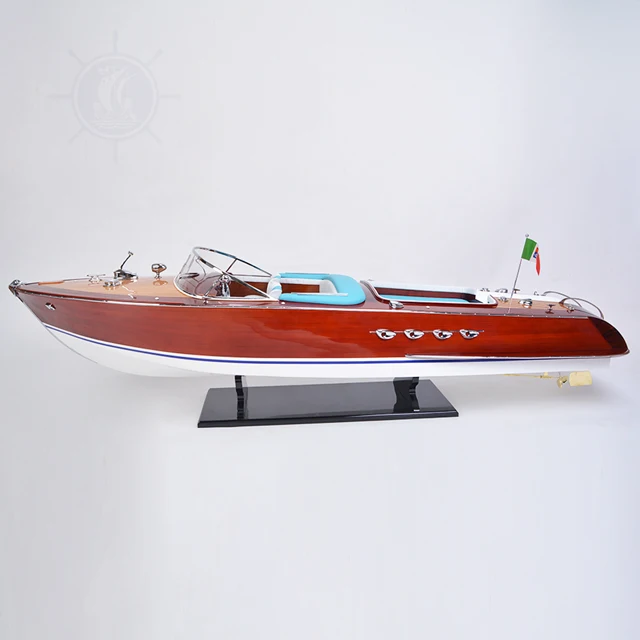 Riva Aquarama ReplicaModel Ship Painted 170 cm Handcrafts Wooden Replica with Display Stand, Collectible, Decor, Gift, Wholesale