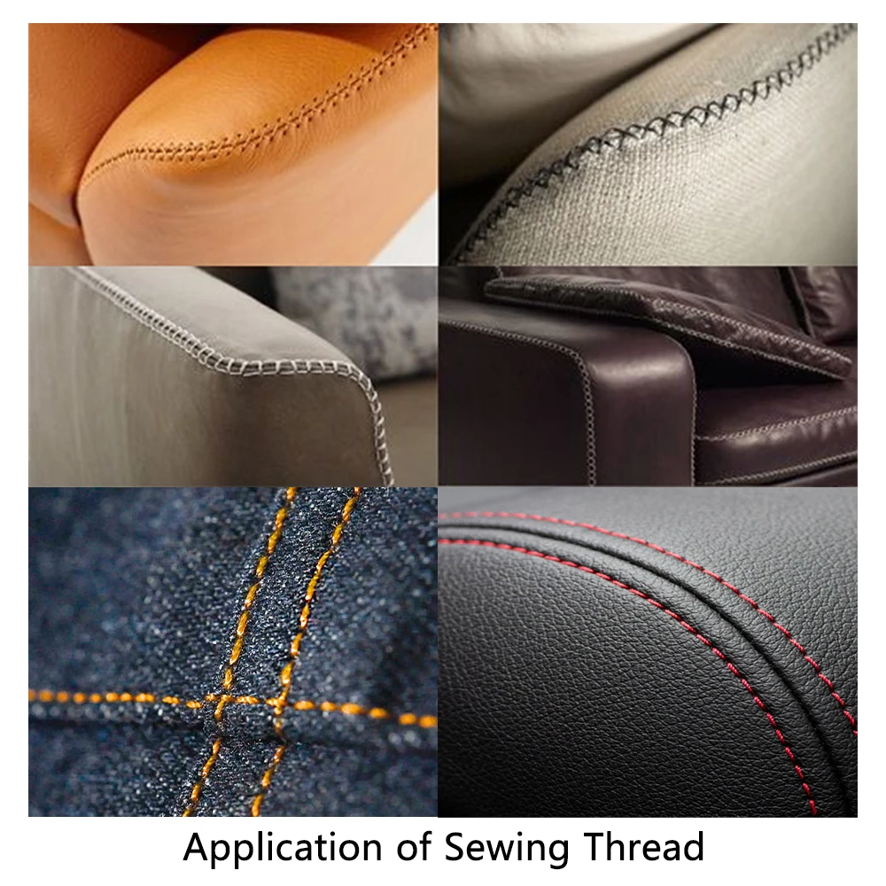 Colorful and Low Shrinkage bonded nylon thread white sewing thread polyester corespun sewing thread for sofa