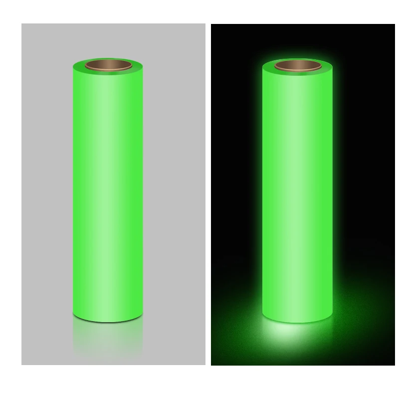 High Quality 30cm 60cm Glow In The Dark Dtf Film Textile Heat Transfer Printing Luminous Film