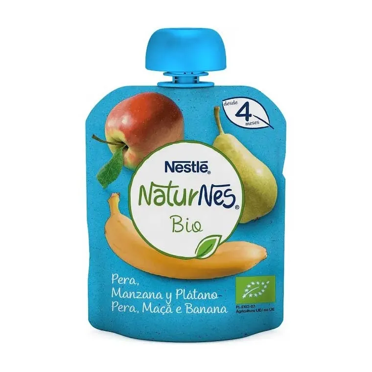 Nestle Naturnes Bio Tarrina Manzana-Pera y Membrillo 6 м 4x90 г-Nestle Cereales Vanille