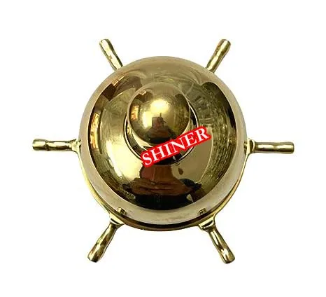 Nautical Brass Desk Bell Ringing Durable Desk Service Bell for Hotels Schools Restaurants Reception Areas Hospitals Warehouses