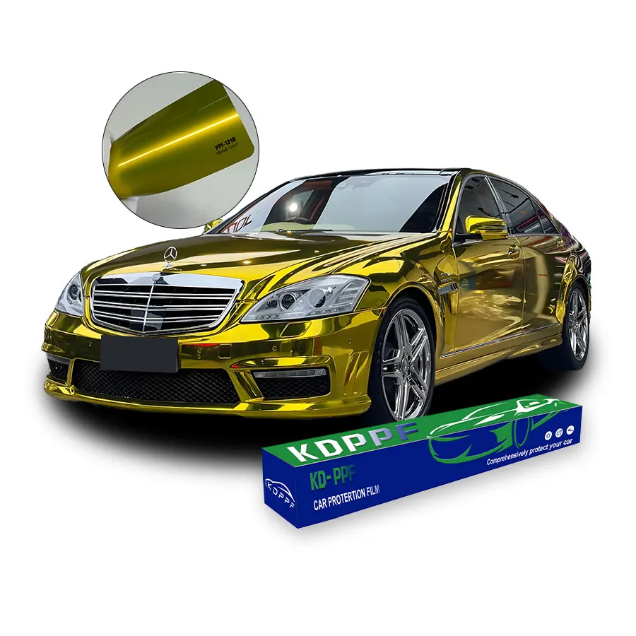 KDPPF Factory Price Self Healing Color PPF  Anti Scratch Prevent Rubble Rose Gold Car Wrap