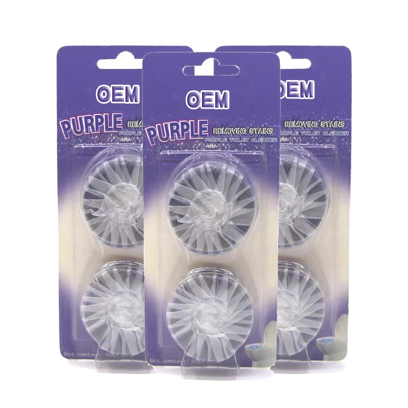 Toilet cleaning Eliminates odors Purple lavender fragrance air freshener  toilet cleaner block
