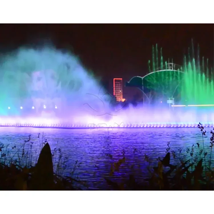 Low price free design Colorful Digital Printer Outdoor Water Screen Movie 3D Water Curtain Projection Water curtain fountain