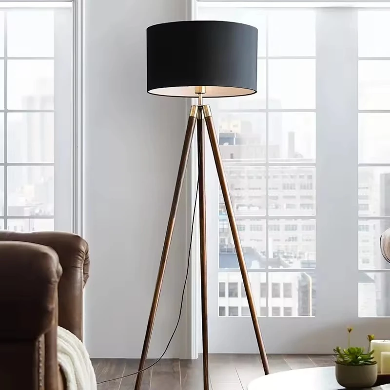 New Living Room Floor Lamp Light Minimalist Hotel Bedroom Tripod Led Corner Indoor Floor Lamp Light For Hotel and bedroom