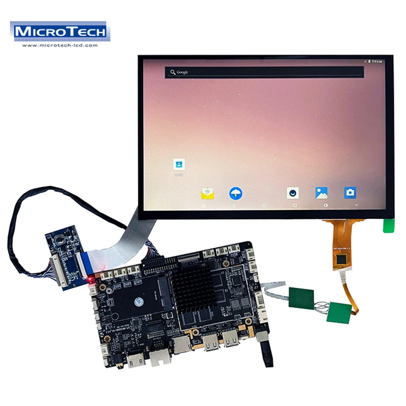 1280*800 ЖК-дисплей интерфейс LVDS 10,1 дюймов Tft с емкостной сенсорной панелью и RK3288 Android плата управления