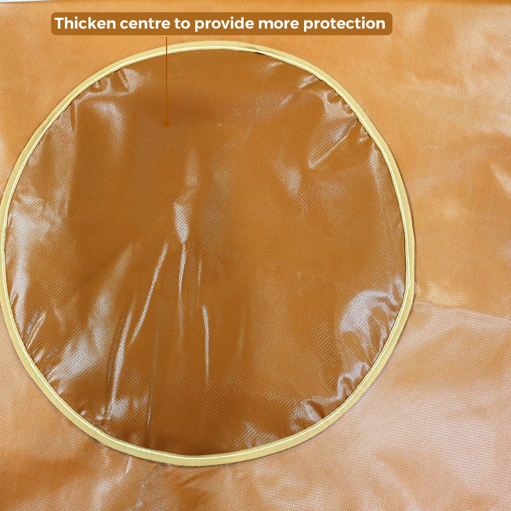 YongLi 60*67 inch Fire Pit Mat Under Grill Deck Patio Thick Heat Resistant Deflector Fireproof Mat Ember Mat