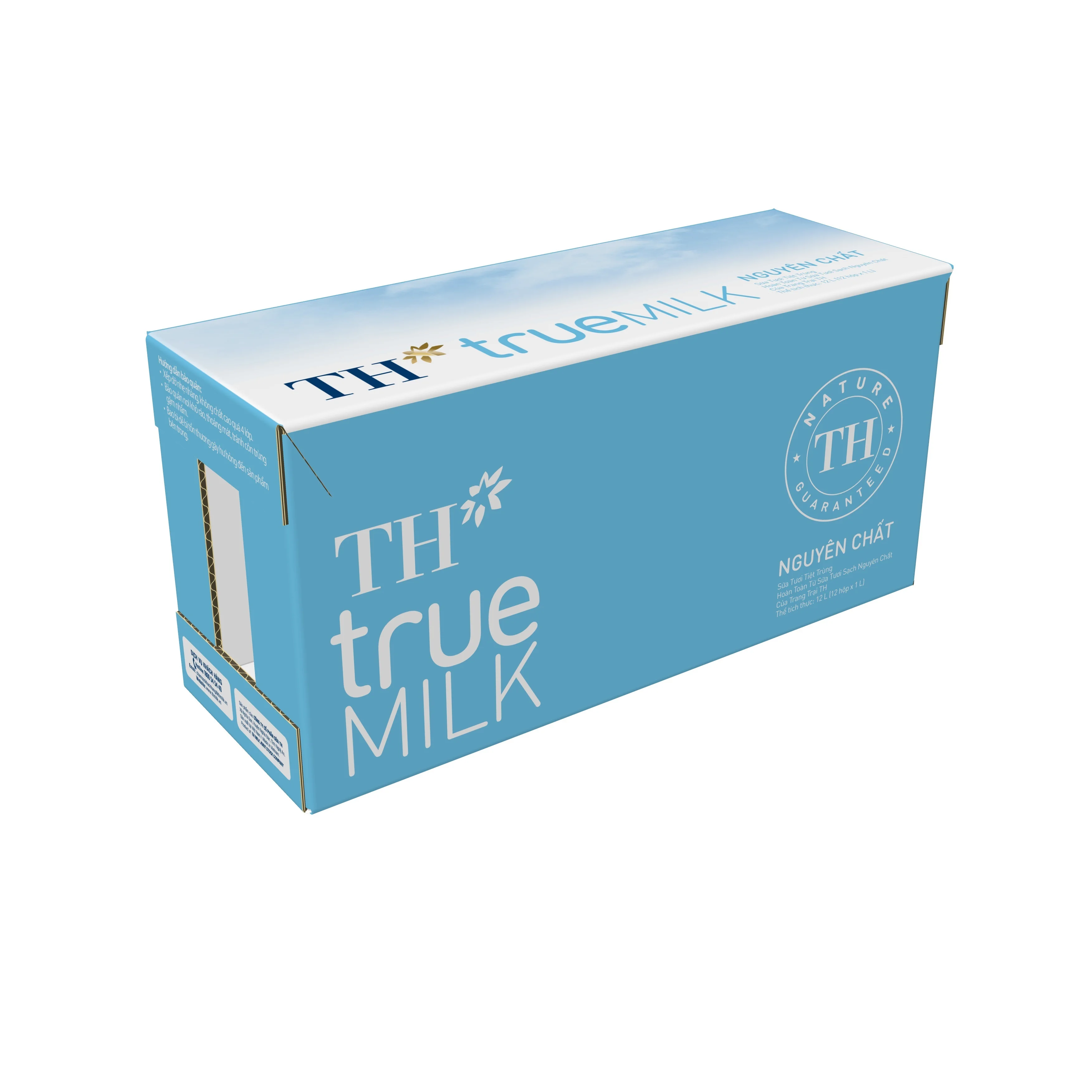 TH True Milk UHT Pure Fresh Milk 1000ml Natural Sweetness Direct Use Box Packaging Sterilized Whole Milk