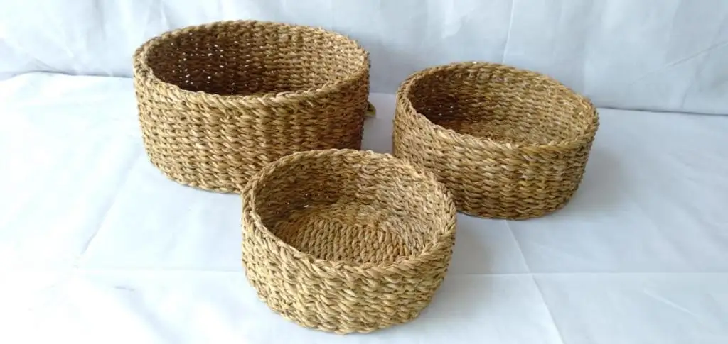 100% Natural Material Seagrass Baskets Latest Design Hot Selling Eco-friendly Seagrass Baskets New Arrivals