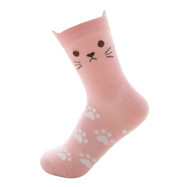 Unique design women colorful  crew cute cats socks novelty socks lady fashion socks for women