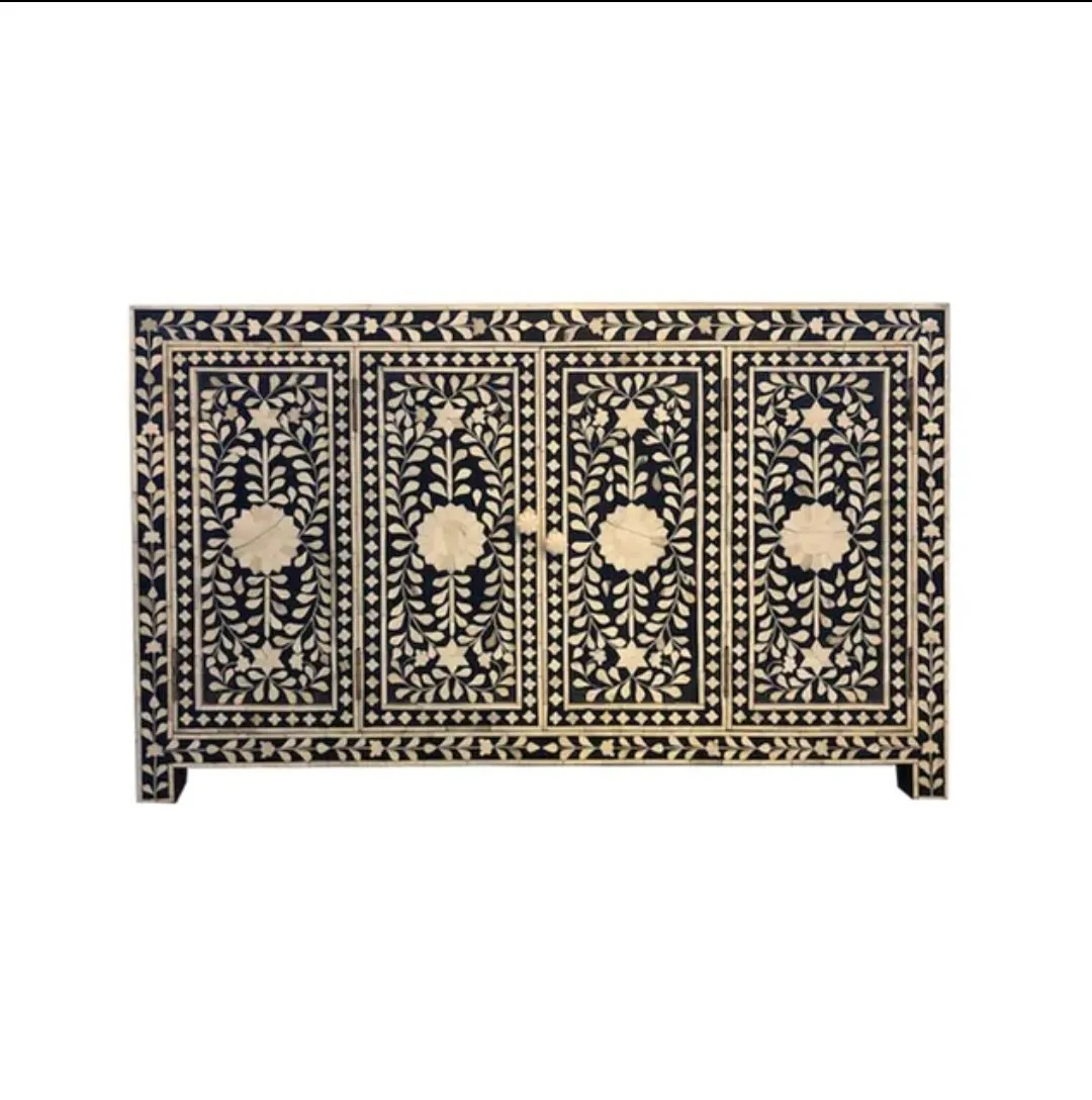 Highest Quality Bone Inlay Drawer Table Artisan Made with Unique Designs Bone Inlay Cabinets Drawer For Home Decorations
