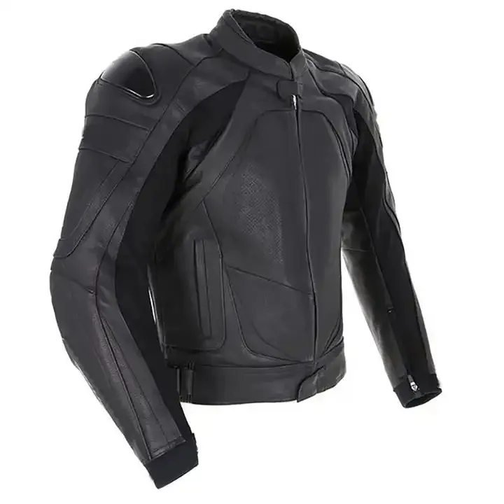 New arrival Leather Motorcycle Jacket For Men Riding Racing Biker Genuine Leather Motorbike Jackets