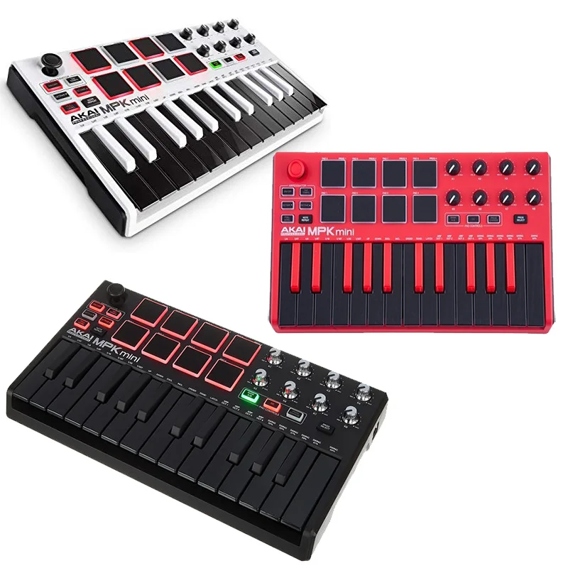 ORIGINAL NEW aKAI MPK Mini MK2 LEED mk3 Mkii limited edition version of the stylish 25-key Ak-ai MPK Mini MK2 USB MIDI keyboard